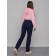 Sports female trousers, size 44, dark blue color