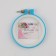 Embroidery hoops, d = 9 cm, blue color