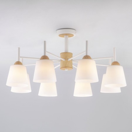 Fresco 8x60W chandelier e27 white