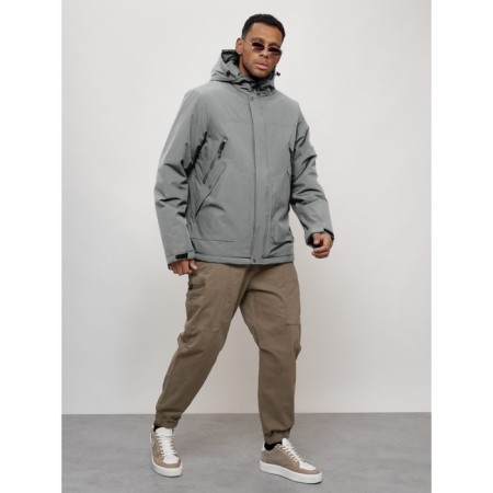 Sports male jacket, size 54, gray color-2