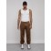 Joggers are sports male, size 50, brown color