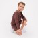 Kidsa (sweatshirt, shorts) minku, brown color, height 122 cm