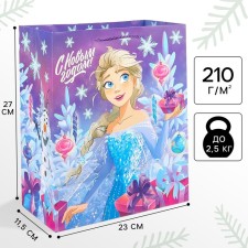 New Year. Gift package, 23x27x11.5 cm, packaging, cold heart