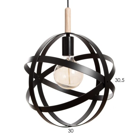 Lamp Bayerlux 88304/1 E27 40W Black 30.5x30.5x29 -120 cm-4