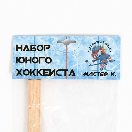 Blush for playing hockey "Master K", set: club 80 cm, washer 5.5 x 1.5 cm, ball d-7 cm-1
