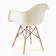 The armchair "Eames" is white