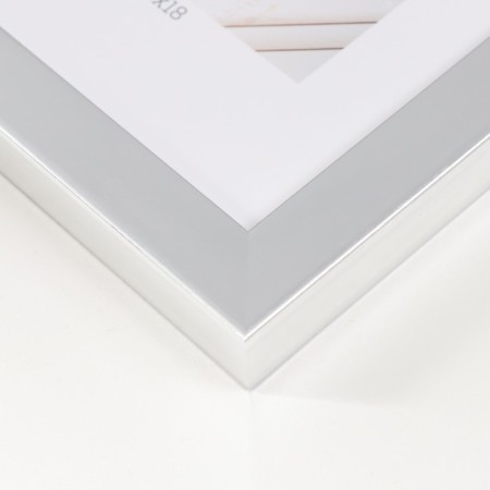 Photo frame plastic "Mira" 13x18 cm silver (plastic screen)-2