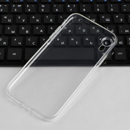 Case for iPhone XR, silicone, transparent-2