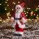 Santa Claus "In a suit with ornament" 20 cm, red