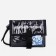 Youth bag with zipper, black color