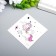 Tattoo on the body color phosphorus "Unicorns in space" 6x6 cm