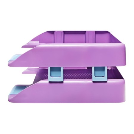 A set of horizontal trays - Erichkrause Forte, Manga, with lateral mounts, 2 pieces, green-8