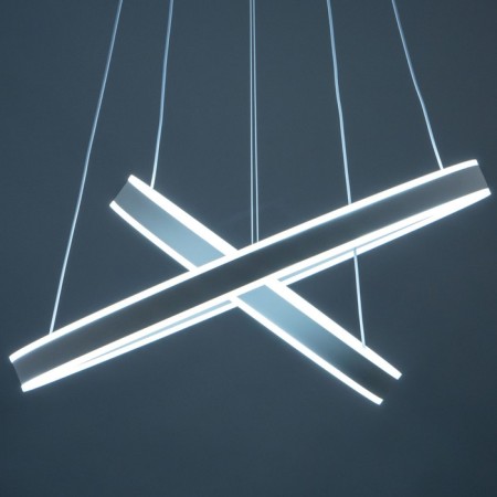 Suspended Citilux “duet” CL719640, 60x60x17 cm, 1x108W, LED, white color-19