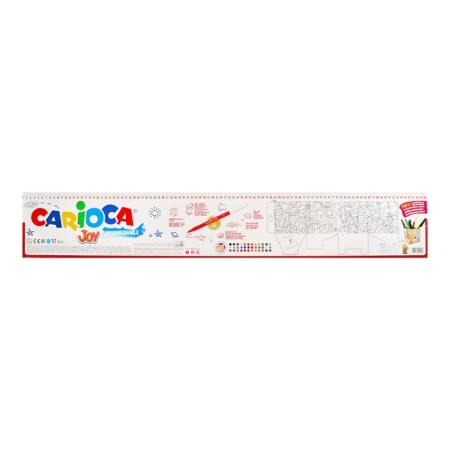 Fleeters are 36 colors 100 pieces, Carioca "Joy", a thin tip, persistent, easily washed off and non -toxic ink, maxi packaging. Cardboard pencil case-8