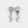 Automatic castle for lightning "Tractor", No. 8, decorative, 10 pcs, Nickel color