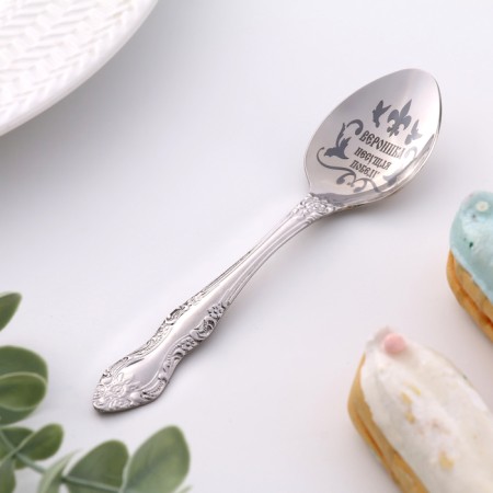 A spoon is registered, tea, with an engraving "Veronica", h = 14-1