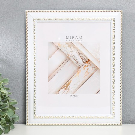 Photo frame Plastic "Mira" 20x25 cm, white (plastic screen)-4