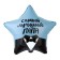 Foil ball 18 "The best dad", star