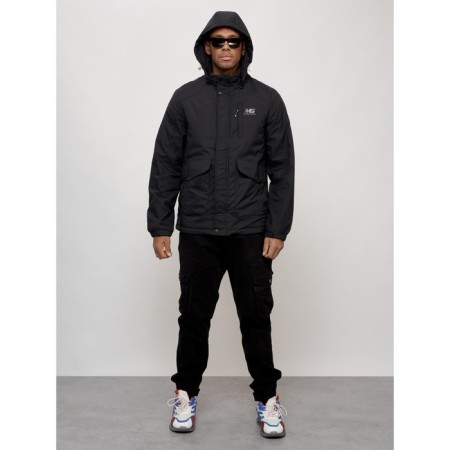 Sports male jacket, size 54, black color-12