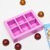 Box for sweets 6 pcs, lilac, 13.7 x 9.85 x 3.86 cm