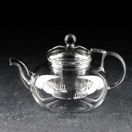 Hot teapot with glass sieve "Gorgon", 800 ml