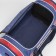 Sports bag with lightning, 3 outer pockets, blue/red color