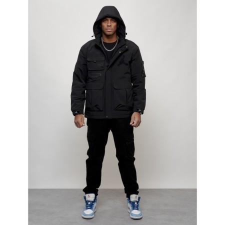 Sports male jacket, size 56, black color-14
