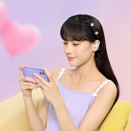 Wireless headphones Baseus E2, TWS, vacuum, BT5.2, 40/300 mAh, microphone, white-8