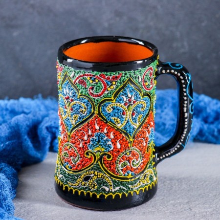 Rishtan ceramics mug "Samarkand", 500 ml, mix-2