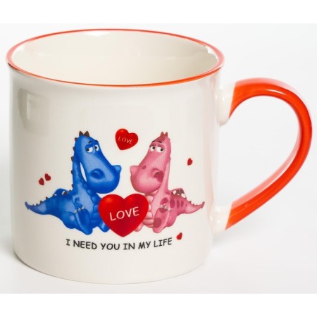 Elrington mug "I love you", 300 ml, color mix-1