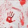 Bloody traces tablecloth, 137 × 183 cm