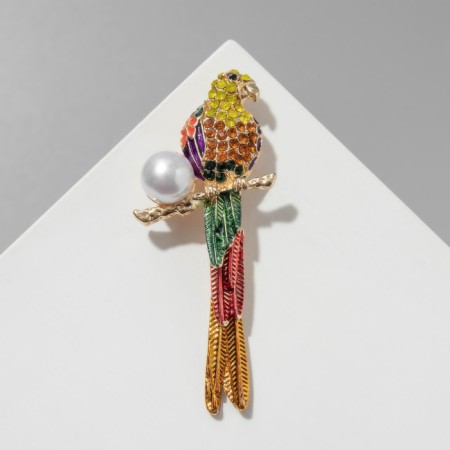 Ara "parrot" Ara, color in gold-1
