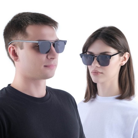 Sunglasses "OneSun", UV 400, 14 x 14 x 4.5 cm, lens 4.5 x 5 cm, black