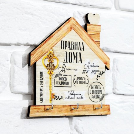 Wall keynet "Key, Rules at home."-3