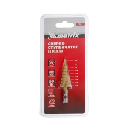 Matrix drill, stepped, 4-20 mm, HSS, 6-grade shank-2
