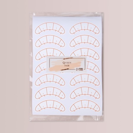A set of patches for isolation of lower eyelashes and makeup, with a spill, 10 sheets-4