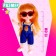 Fashionable hinge doll "Eva" with an accessory