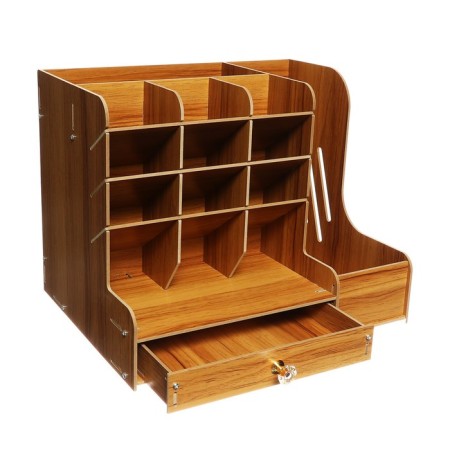 Organizer - Table Devente stand. Magnat 33 x 26 x 26 cm, MDF, pine, cardboard box-3
