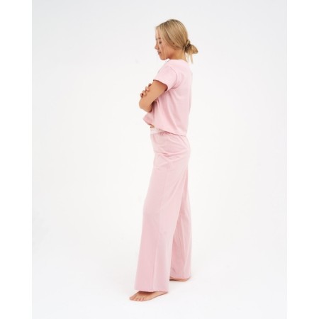 Female pajamas (T-shirt and trousers) KAFTAN "BASIC" size 48-50, pink color-3
