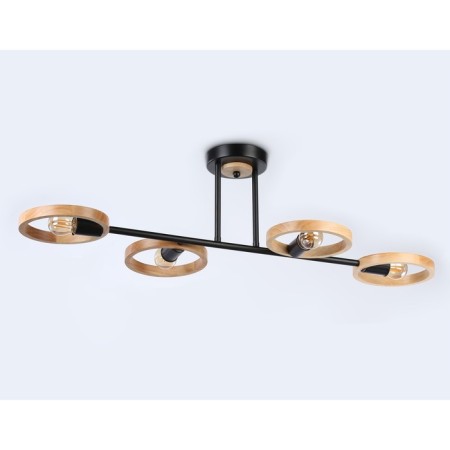 Suspended Ambrella Traditional Loft TR8248, E27, Black, Light Wood-2