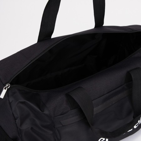 Sports bag with lightning, 3 outer pockets, long belt, black color-2