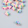 Beads for PVC creativity "Rainbow Stars" set 20 pcs 0.5x1x1 cm