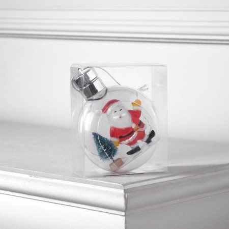 Christmas ball "Santa Claus", batteries, 5 LED, glow warm white-2