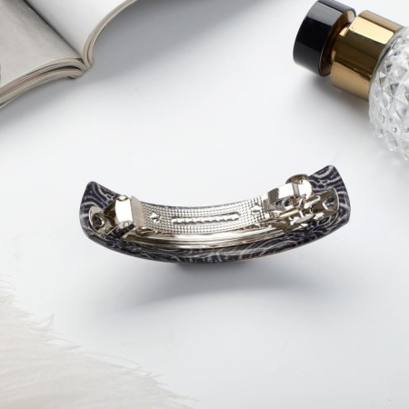 Hair hair clip "Wanda" Hypnosis, 9 cm, black and gray-2