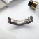 Hair hair clip "Wanda" Hypnosis, 9 cm, black and gray