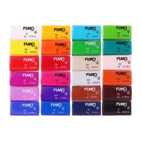 Plastic set - Polymer clay, Soft, 24 colors of 25 g-3