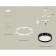 Suspended Ambrella Light, XR92031501, GX53 LED 12 W, white sand, black