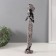 Souvenir Polystone "African in Gel, with a bouquet" Geometric patterns, white 7.5x6.5x33.5 cm 103234