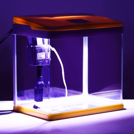 The Seastar HX-318F Aquarium includes: LED lamp 7 modes, filter, 18 l, yellow-10