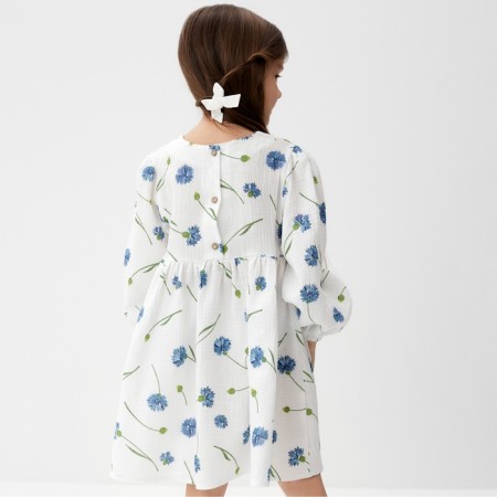 Платье детское с дл. рукавом KAFTAN "Васильки", р.28 (86-92 см)-8